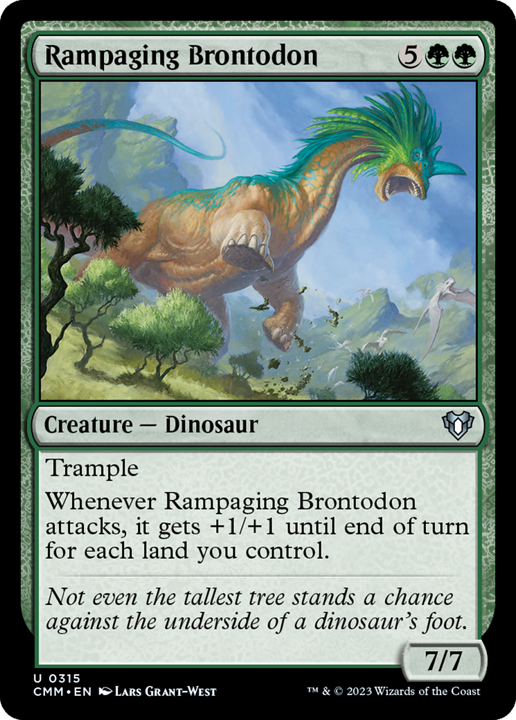 Rampaging Brontodon [Commander Masters] | The CG Realm