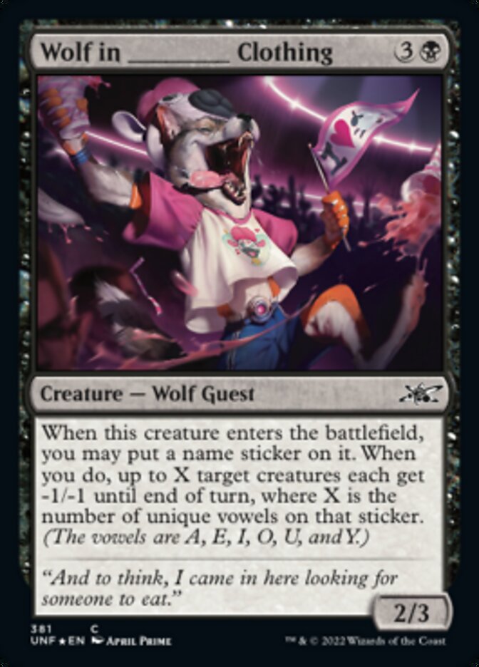 Wolf in _____ Clothing (Galaxy Foil) [Unfinity] | The CG Realm