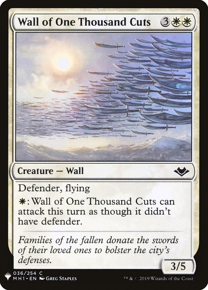 Wall of One Thousand Cuts [Mystery Booster] | The CG Realm