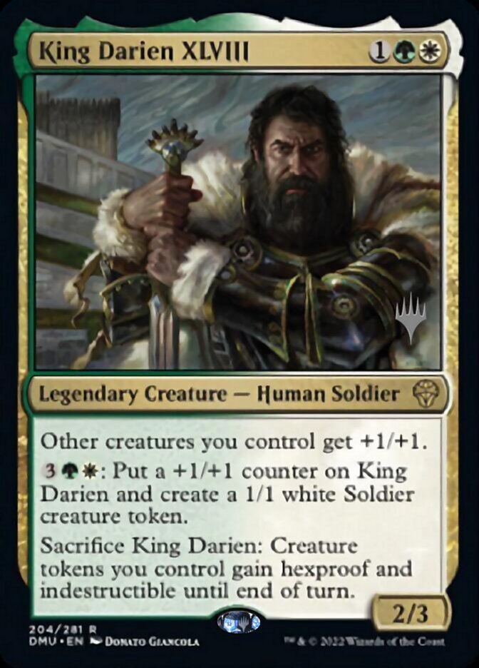 King Darien XLVIII (Promo Pack) [Dominaria United Promos] | The CG Realm