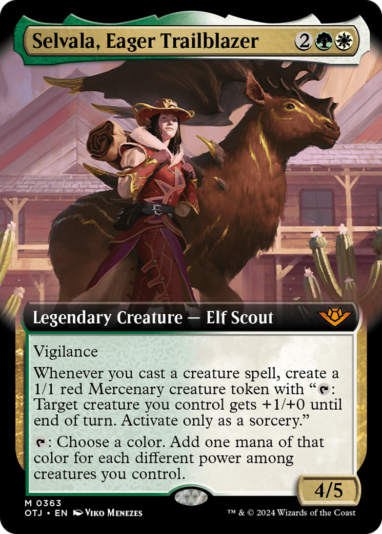 Selvala, Eager Trailblazer (Extended Art) [Outlaws of Thunder Junction] | The CG Realm