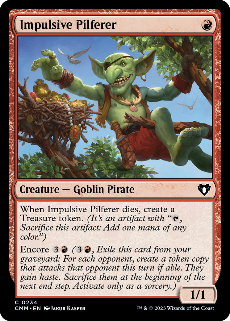 Impulsive Pilferer [Commander Masters] | The CG Realm