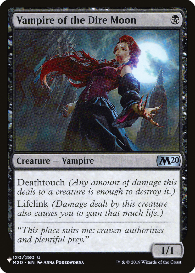 Vampire of the Dire Moon [The List Reprints] | The CG Realm