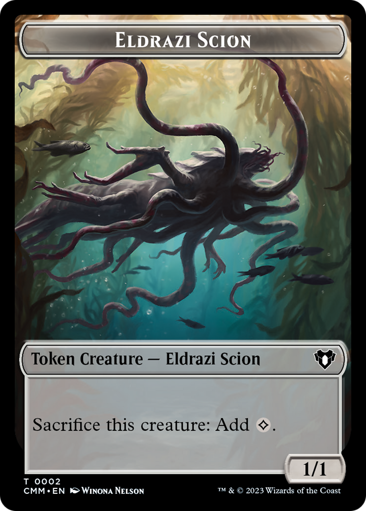 Manifest // Eldrazi Scion Double-Sided Token [Commander Masters Tokens] | The CG Realm