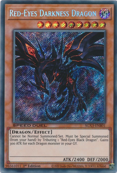 Red-Eyes Darkness Dragon [SGX3-ENB01] Secret Rare | The CG Realm