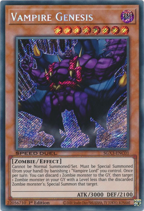 Vampire Genesis [SGX3-ENC01] Secret Rare | The CG Realm