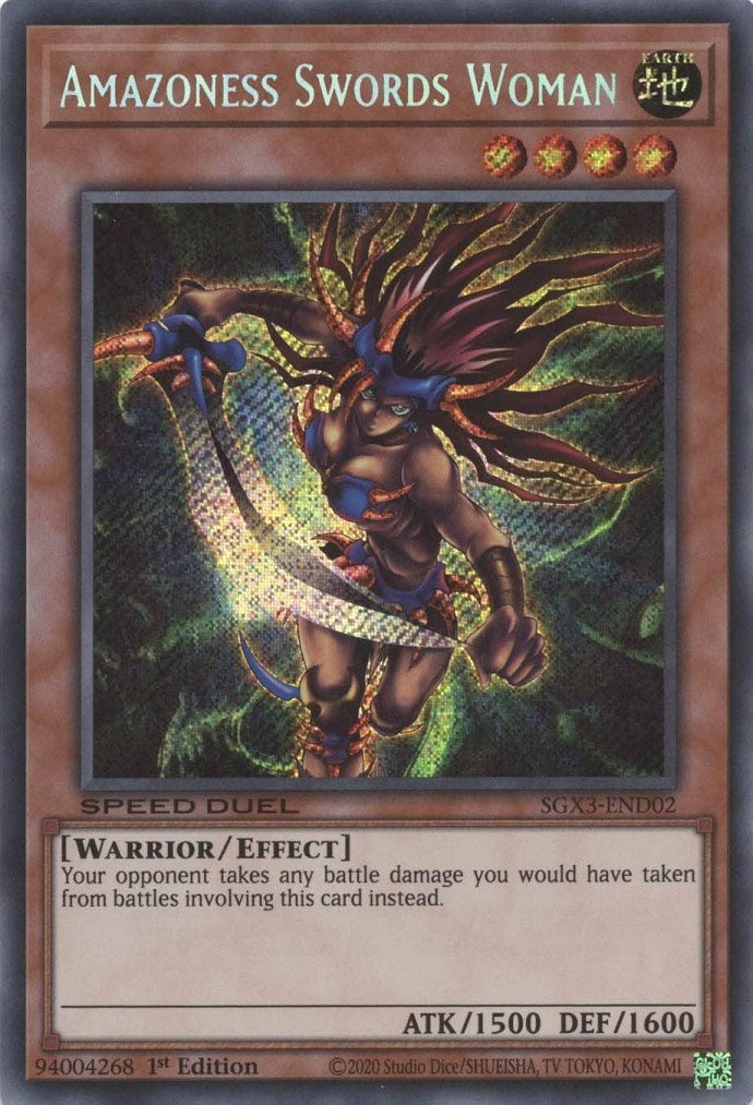 Amazoness Swords Woman [SGX3-END02] Secret Rare | The CG Realm