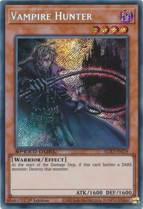 Vampire Hunter [SGX3-ENI19] Secret Rare | The CG Realm