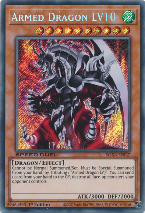 Armed Dragon LV10 [SGX3-ENI27] Secret Rare | The CG Realm