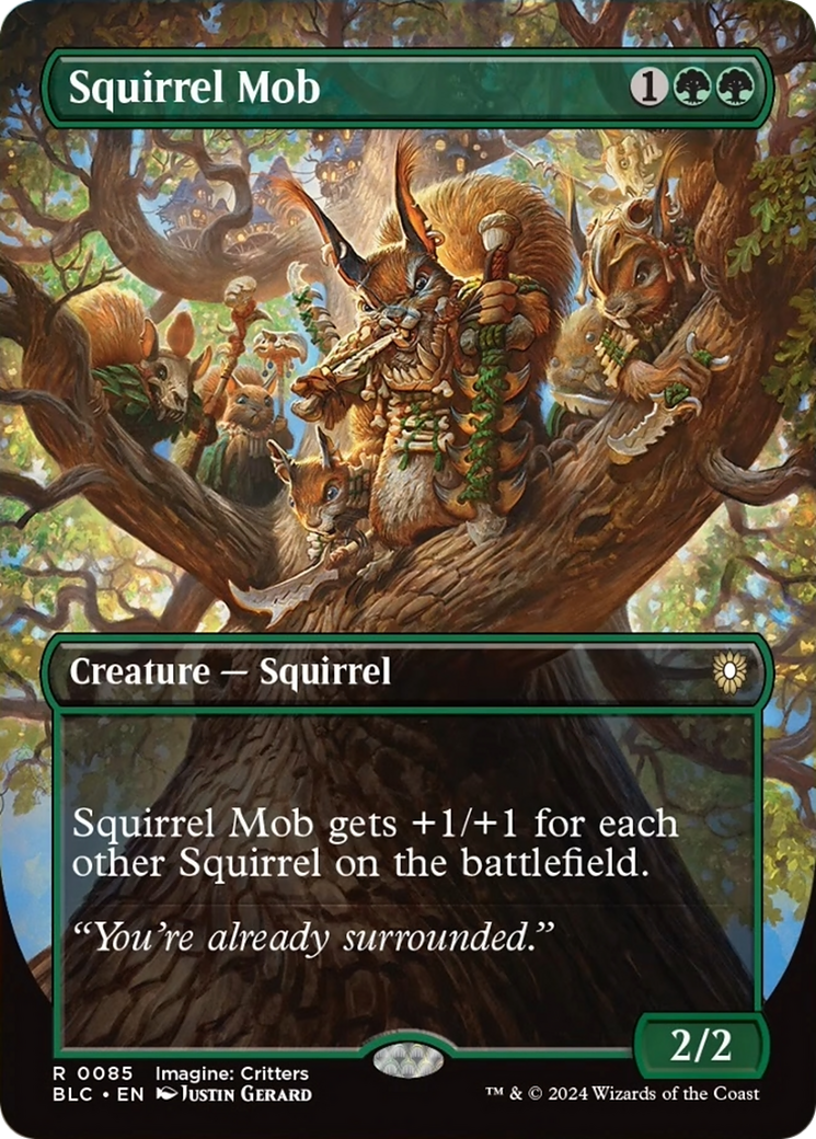 Squirrel Mob (Borderless) [Bloomburrow Commander] | The CG Realm