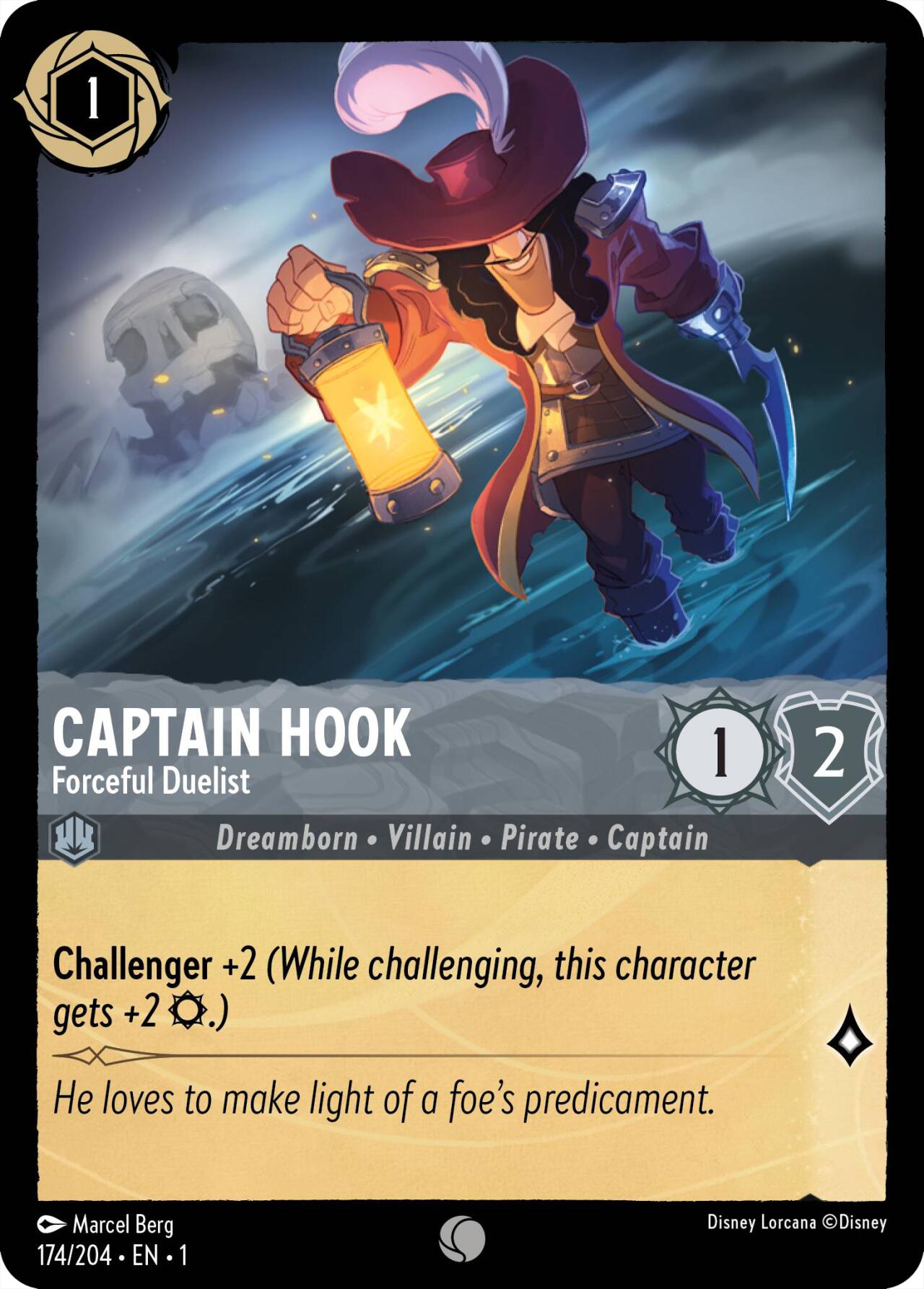 Captain Hook - Forceful Duelist (174/204) [The First Chapter] | The CG Realm