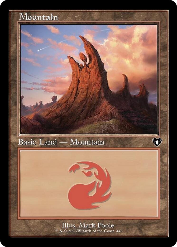 Mountain (448) (Retro) [Commander Masters] | The CG Realm