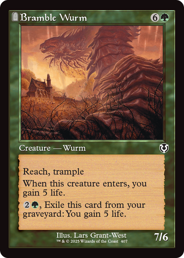 Bramble Wurm (Retro Frame) [Innistrad Remastered] | The CG Realm