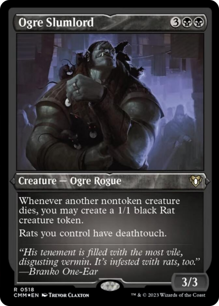 Ogre Slumlord (Foil Etched) [Commander Masters] | The CG Realm