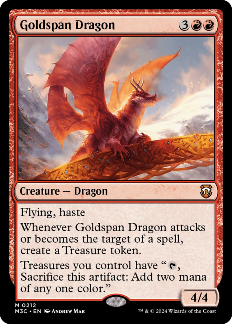 Goldspan Dragon (Ripple Foil) [Modern Horizons 3 Commander] | The CG Realm