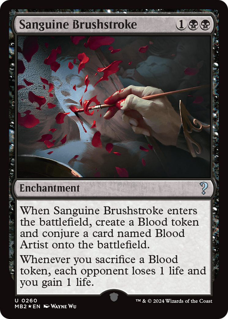 Sanguine Brushstroke [Mystery Booster 2] | The CG Realm