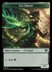 Saproling // Elf Druid Double-Sided Token [Commander Masters Tokens] | The CG Realm