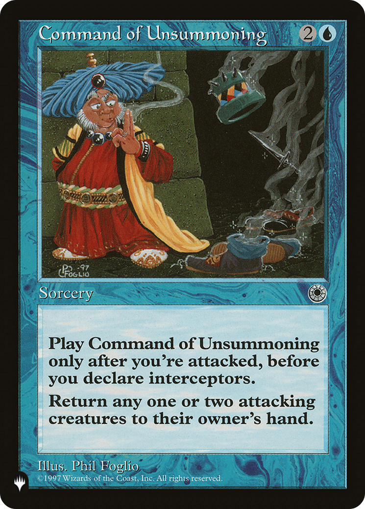 Command of Unsummoning [The List Reprints] | The CG Realm