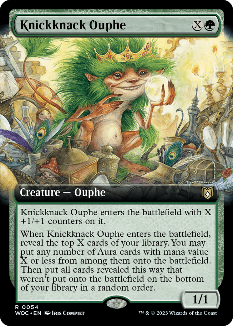 Knickknack Ouphe (Extended Art) [Wilds of Eldraine Commander] | The CG Realm