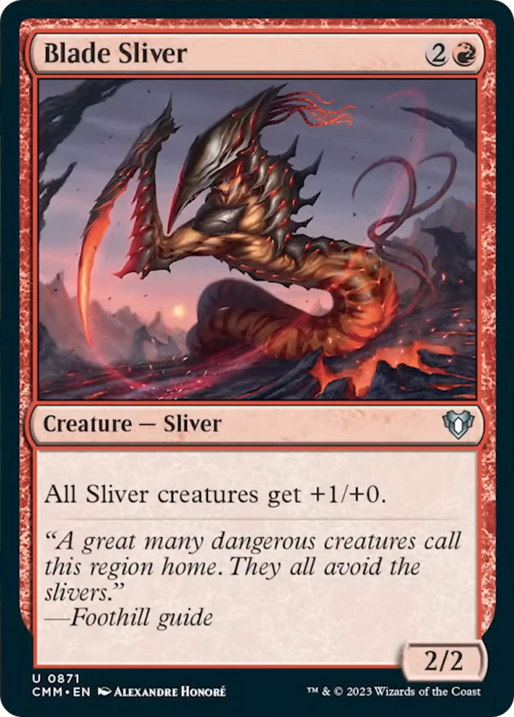 Blade Sliver [Commander Masters] | The CG Realm