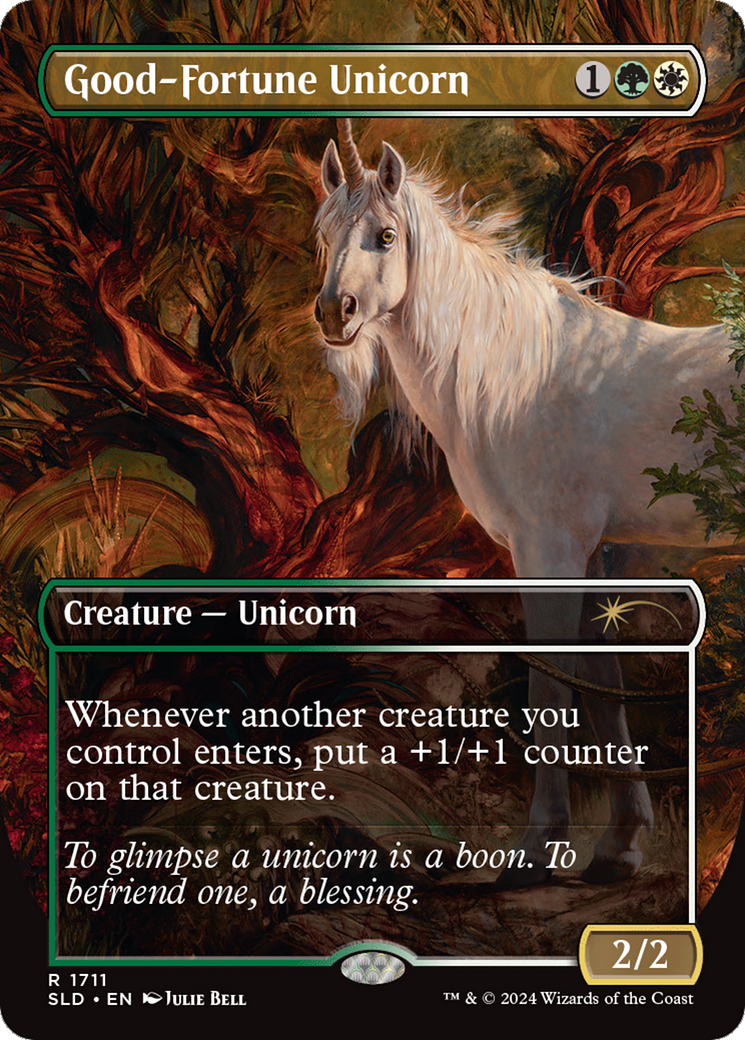 Good-Fortune Unicorn (Rainbow Foil) [Secret Lair Drop Series] | The CG Realm