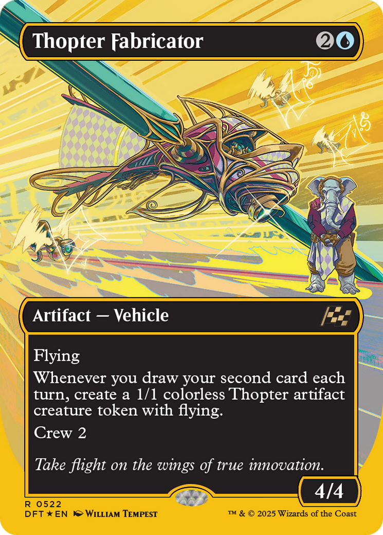 Thopter Fabricator (Borderless) (First-Place Foil) [Aetherdrift] | The CG Realm