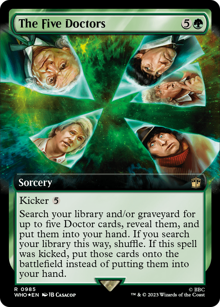 The Five Doctors (Extended Art) (Surge Foil) [Doctor Who] | The CG Realm