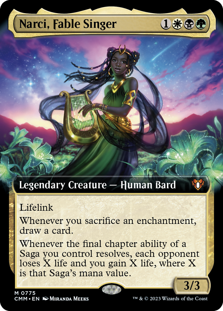 Narci, Fable Singer (Extended Art) [Commander Masters] | The CG Realm