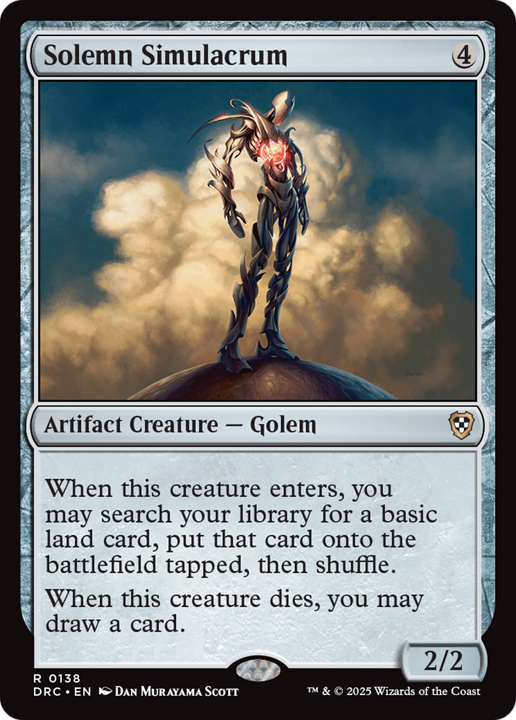 Solemn Simulacrum [Aetherdrift Commander] | The CG Realm