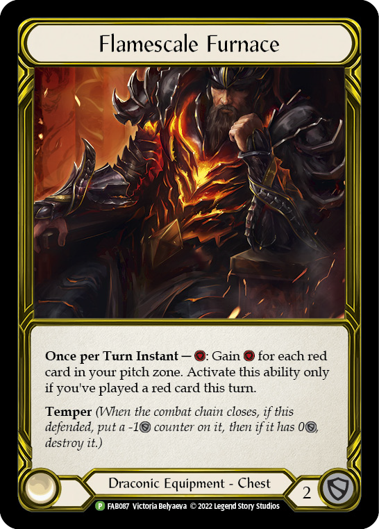 Flamescale Furnace (Golden) [FAB087] (Promo)  Cold Foil | The CG Realm