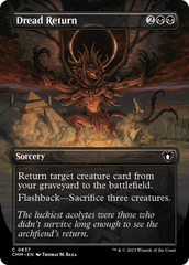 Dread Return (Borderless Alternate Art) [Commander Masters] | The CG Realm