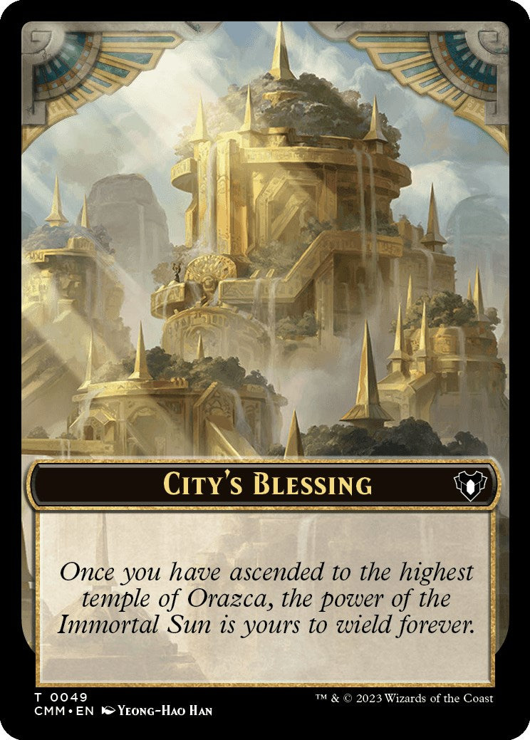 City's Blessing // Dragon Egg Double-Sided Token [Commander Masters Tokens] | The CG Realm