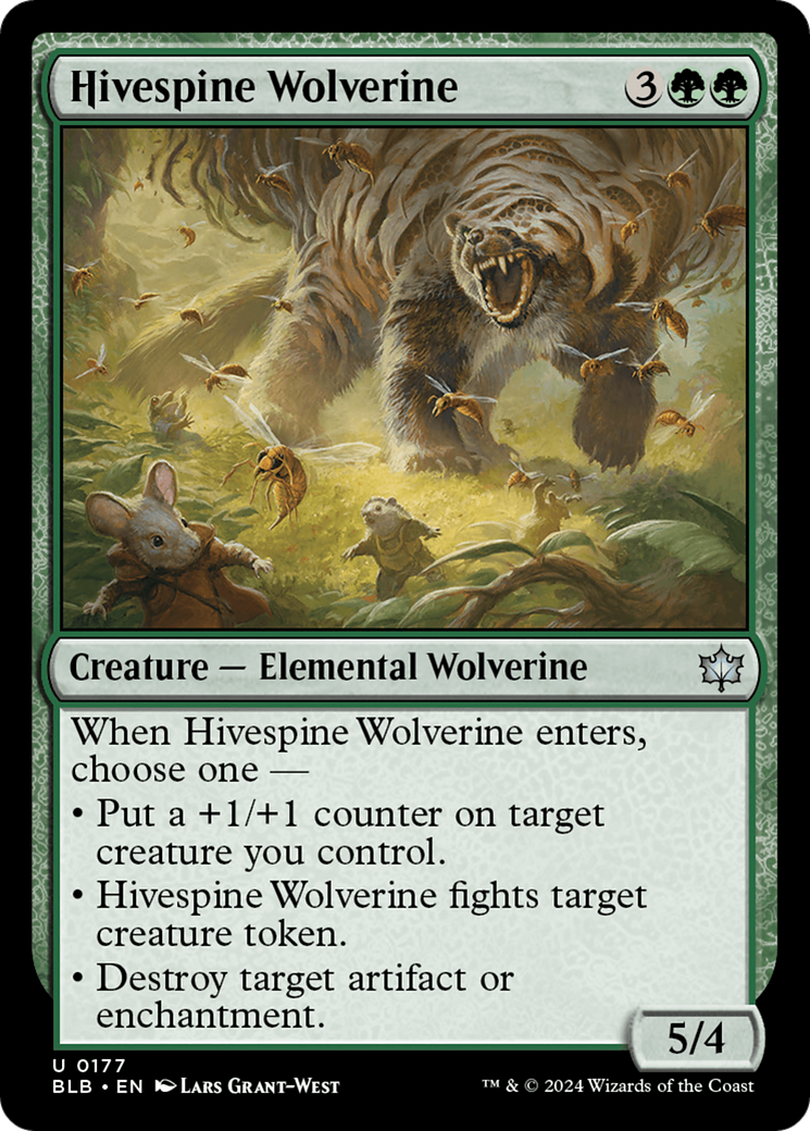 Hivespine Wolverine [Bloomburrow] | The CG Realm