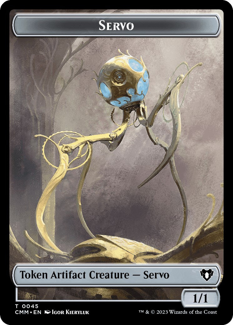 Servo // Construct (0041) Double-Sided Token [Commander Masters Tokens] | The CG Realm