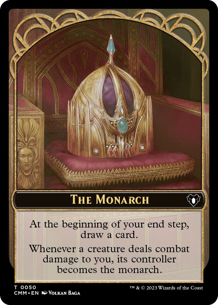 The Monarch // Elf Druid Double-Sided Token [Commander Masters Tokens] | The CG Realm