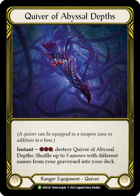 Quiver of Abyssal Depths (Golden) [FAB126] (Promo)  Cold Foil | The CG Realm