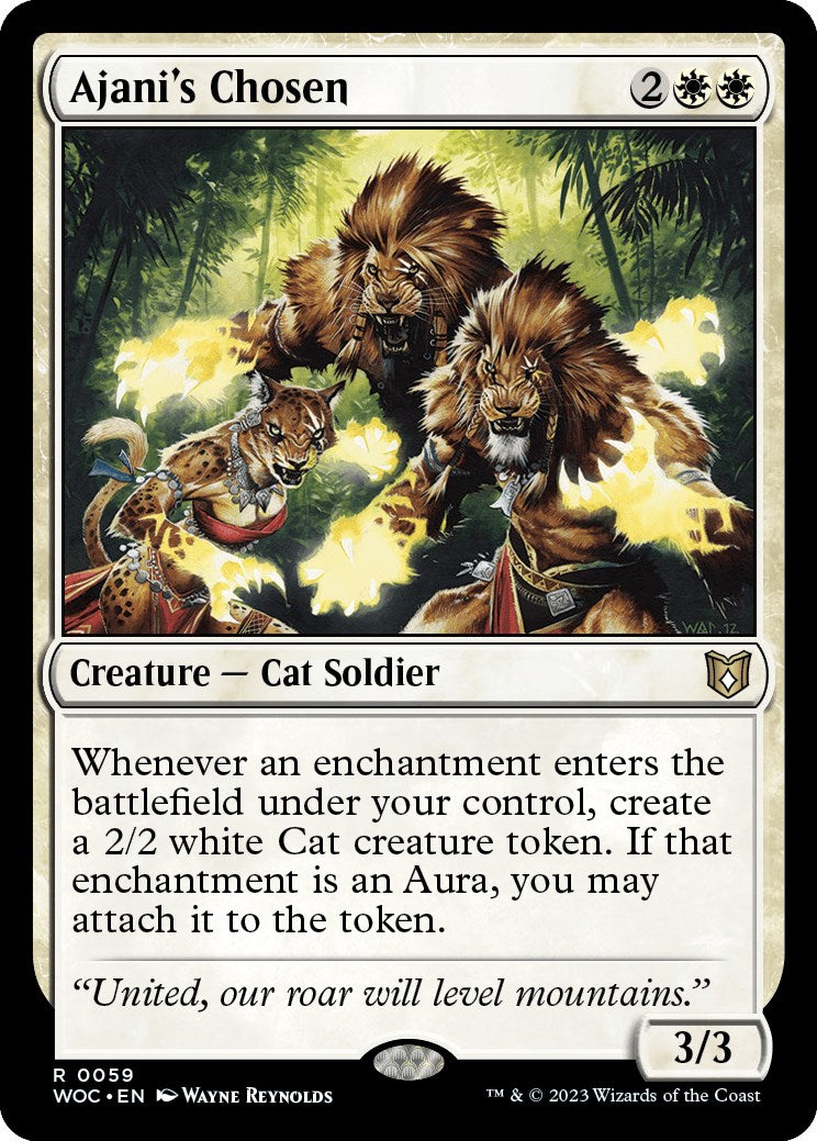 Ajani's Chosen [Wilds of Eldraine Commander] | The CG Realm