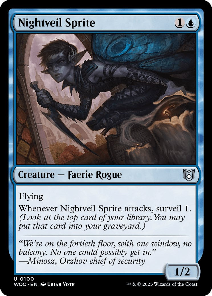 Nightveil Sprite [Wilds of Eldraine Commander] | The CG Realm