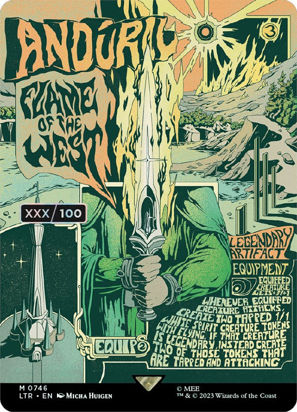 Anduril, Flame of the West (Borderless Poster) (Serialized) [The Lord of the Rings: Tales of Middle-Earth] | The CG Realm