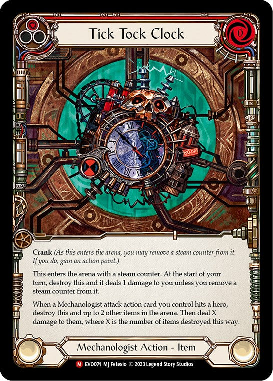 Tick Tock Clock [EVO074] (Bright Lights)  Rainbow Foil | The CG Realm