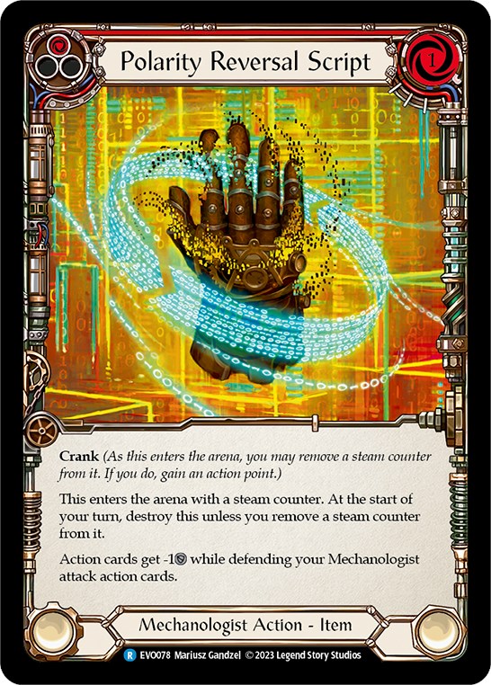 Polarity Reversal Script [EVO078] (Bright Lights)  Rainbow Foil | The CG Realm