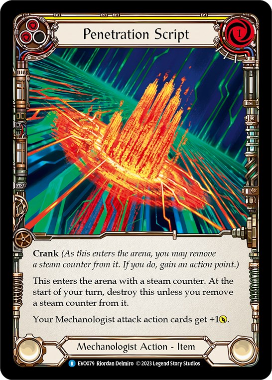 Penetration Script [EVO079] (Bright Lights)  Rainbow Foil | The CG Realm