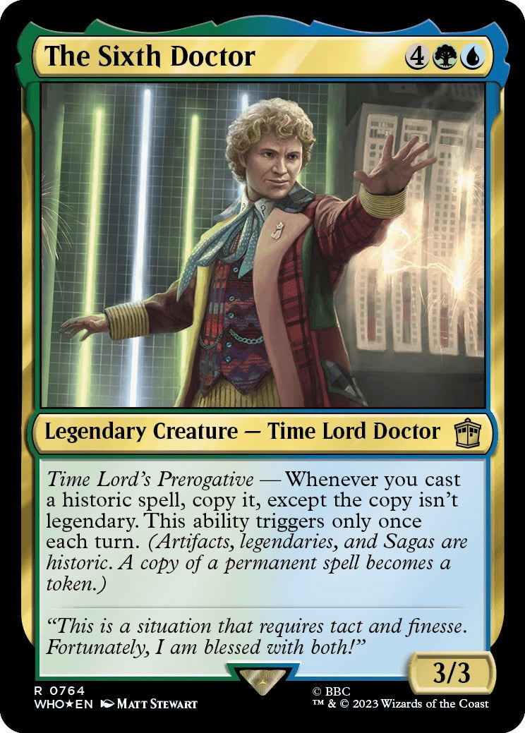 The Sixth Doctor (Surge Foil) [Doctor Who] | The CG Realm