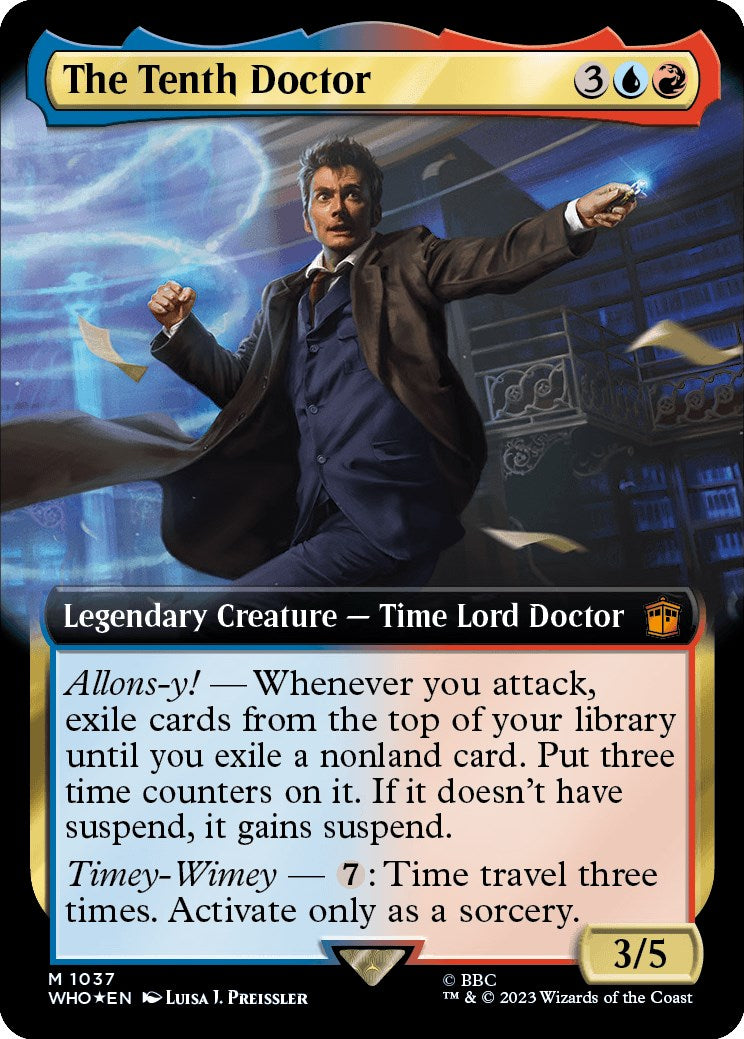 The Tenth Doctor (Extended Art) (Surge Foil) [Doctor Who] | The CG Realm