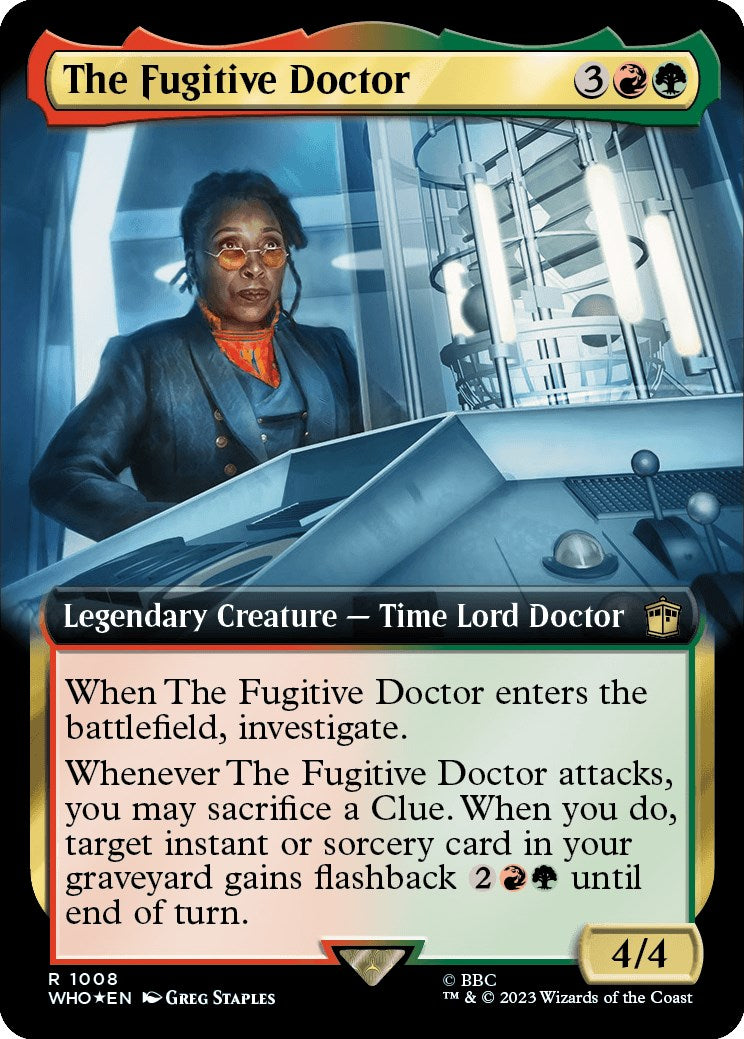 The Fugitive Doctor (Extended Art) (Surge Foil) [Doctor Who] | The CG Realm