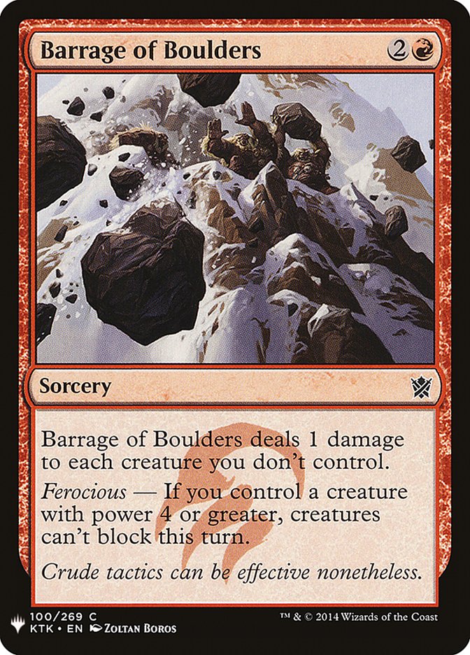 Barrage of Boulders [Mystery Booster] | The CG Realm