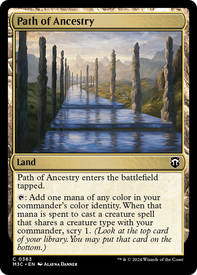 Path of Ancestry (Ripple Foil) [Modern Horizons 3 Commander] | The CG Realm