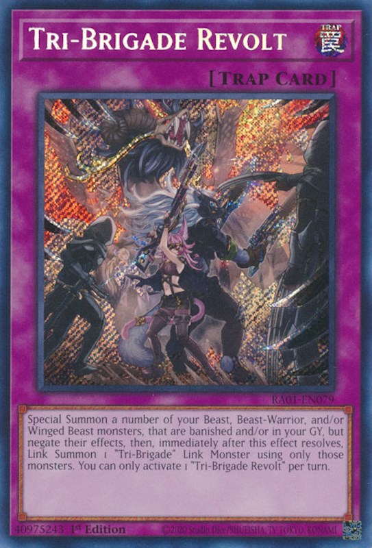 Tri-Brigade Revolt [RA01-EN079] Secret Rare | The CG Realm