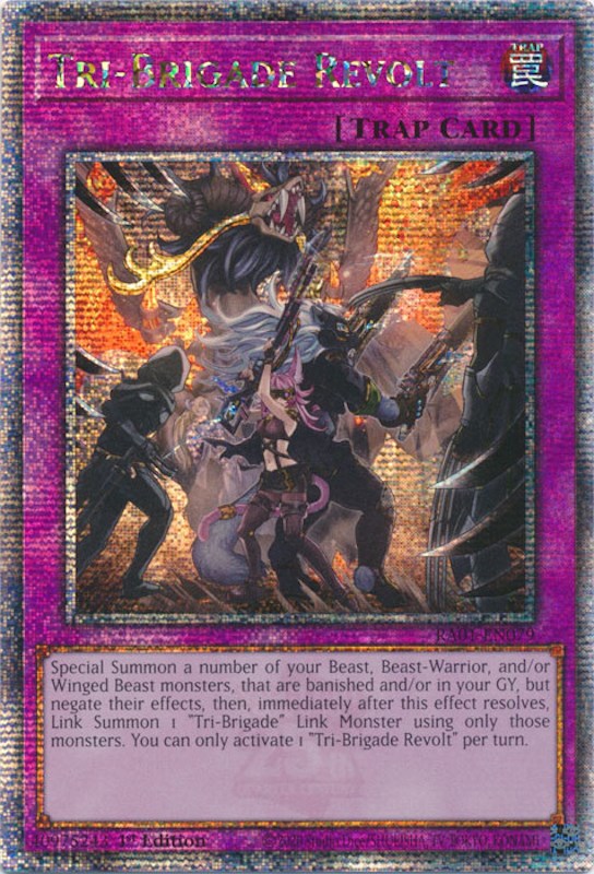 Tri-Brigade Revolt [RA01-EN079] Quarter Century Secret Rare | The CG Realm