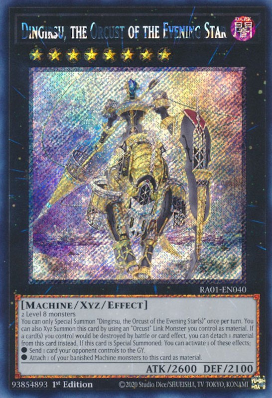 Dingirsu, the Orcust of the Evening Star [RA01-EN040] Platinum Secret Rare | The CG Realm